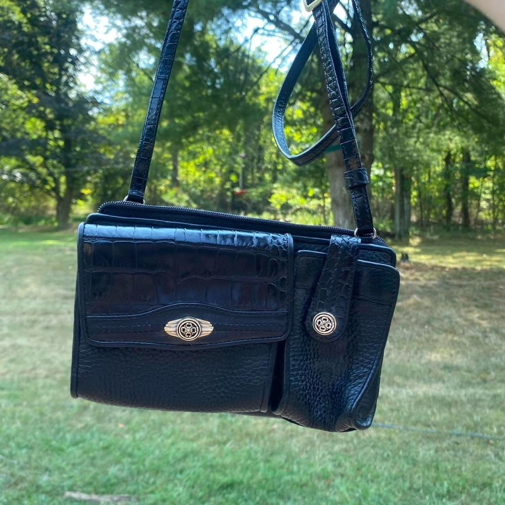 vintage black crossbody purse